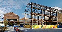 Place des Ouvriers, dans le site Fives Cail, à Lille