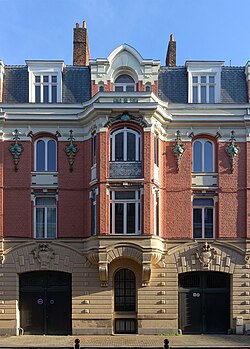 Maison art nouveau, rue Fabricy à Lille