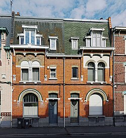 Maisons jumelles, rue Désiré Courcot, à Mons-en-Barœul